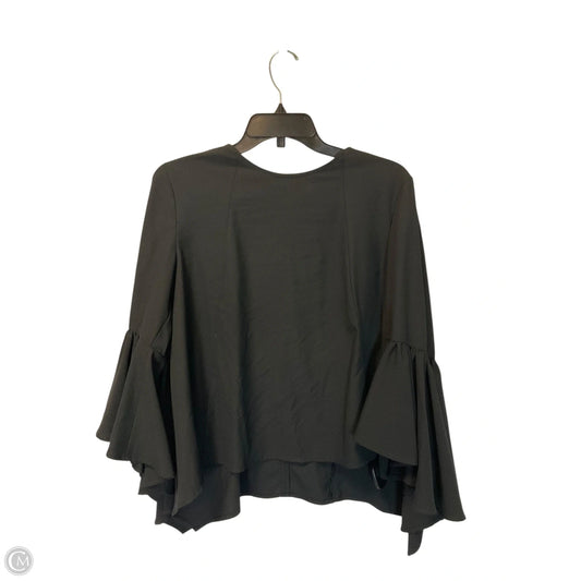 Top Long Sleeve By Carmen By Carmen Marc Valvo In Black, Size: S