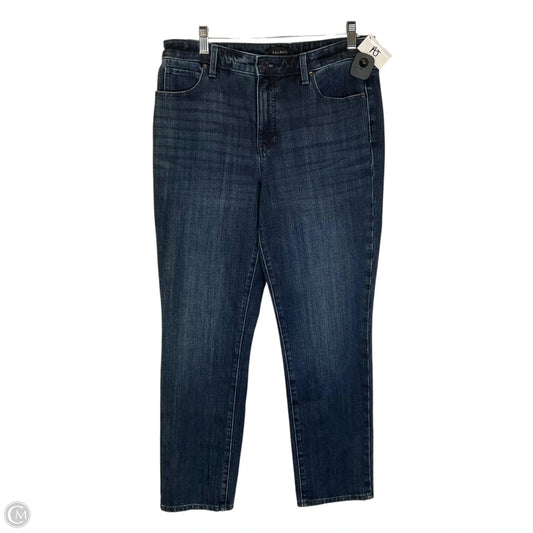 Jeans Straight By Talbots In Blue Denim, Size: 10