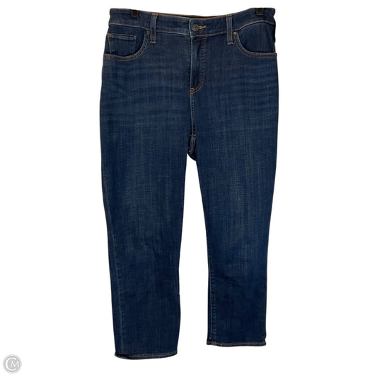 Jeans Cropped By Chicos In Blue Denim, Size: 8