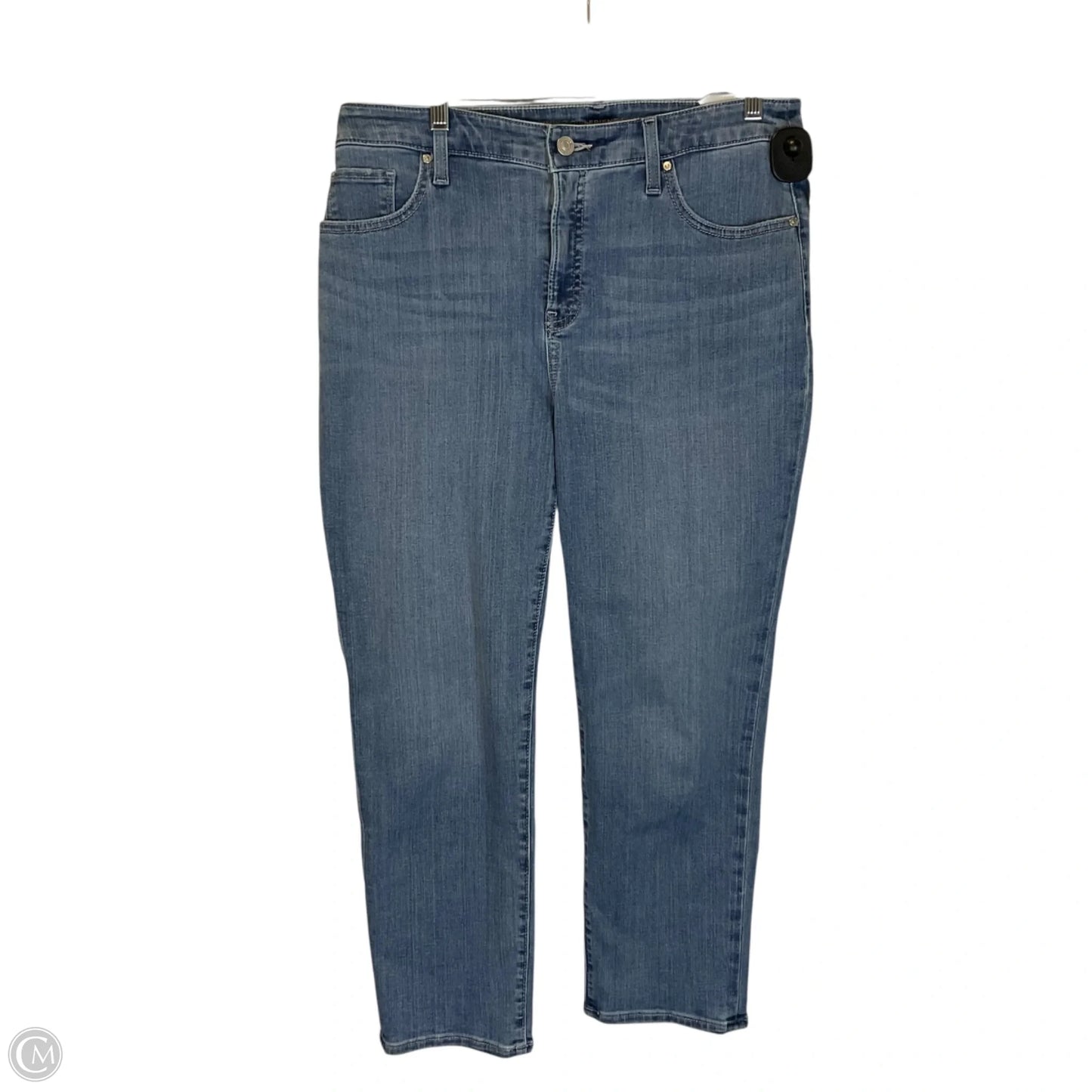 Jeans Cropped By Chicos In Blue Denim, Size: 8