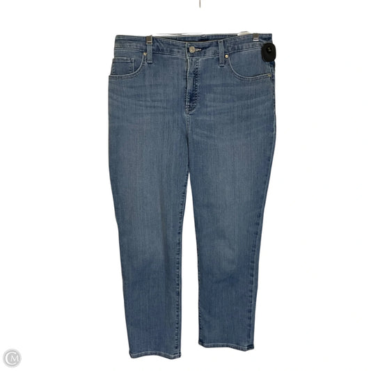 Jeans Cropped By Chicos In Blue Denim, Size: 8