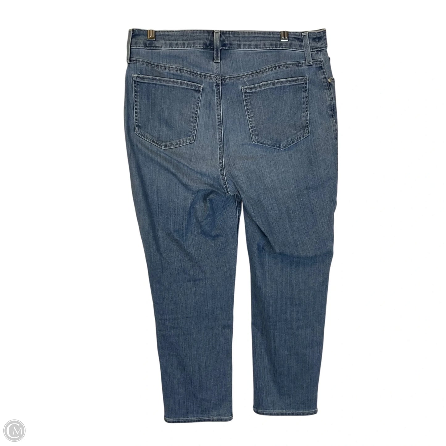 Jeans Cropped By Chicos In Blue Denim, Size: 8