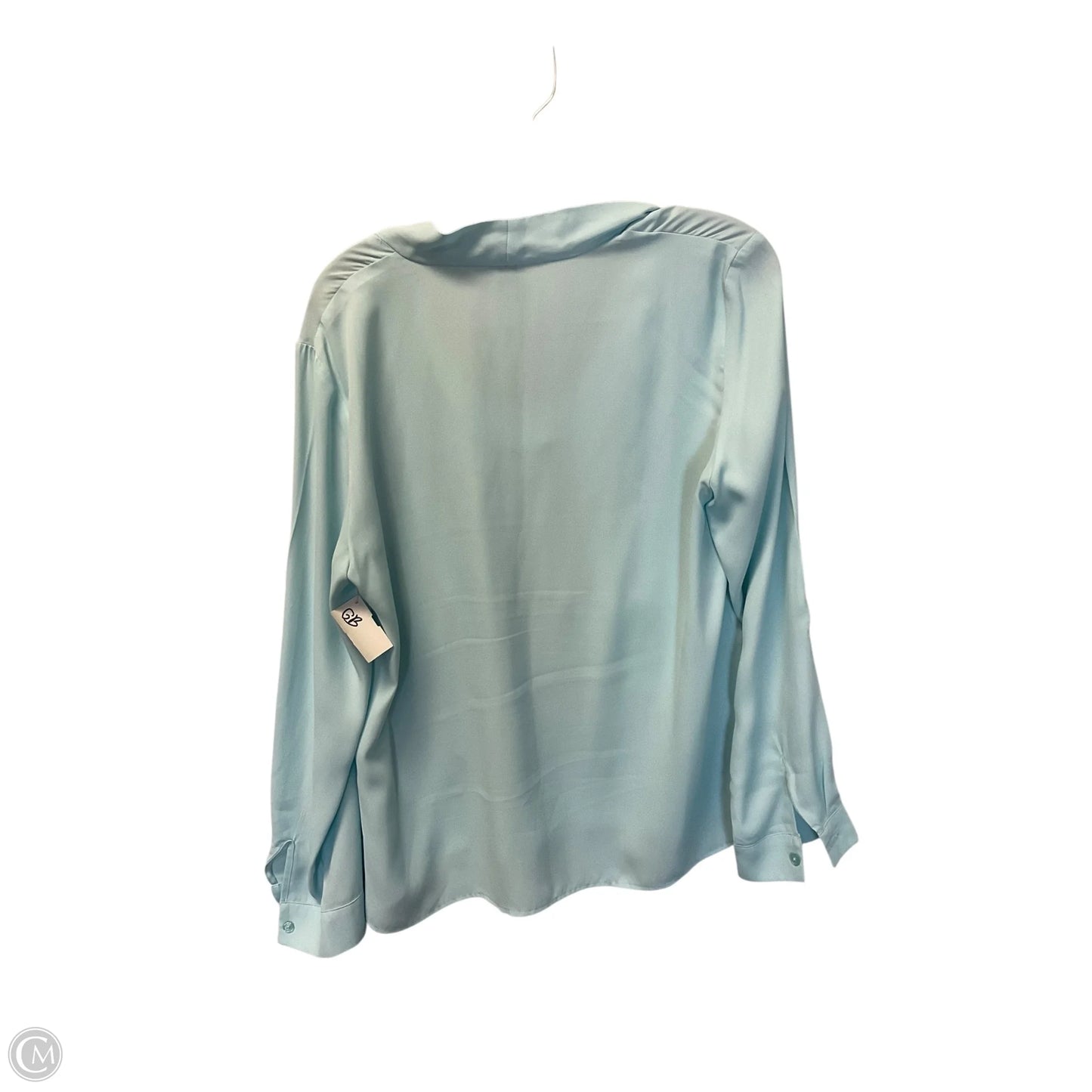 Top Long Sleeve By Anne Klein In Blue, Size: L