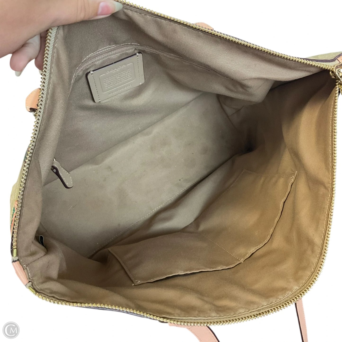 Handbag Designer By Coach, Size: Large
