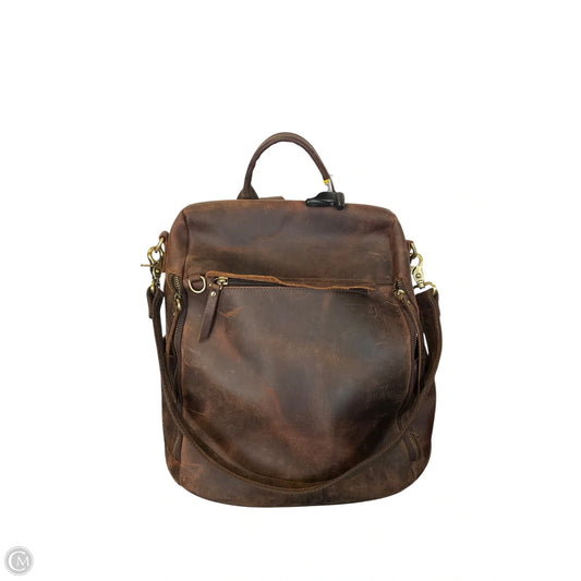 Backpack Leather By Cmb, Size: Medium