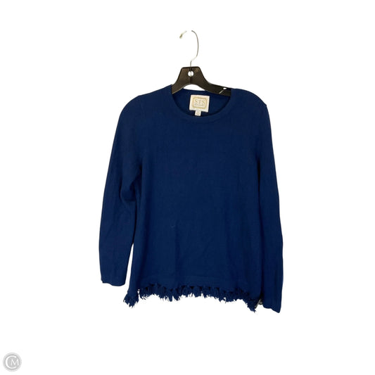 Top Long Sleeve By Sail To Sable In Blue, Size: M