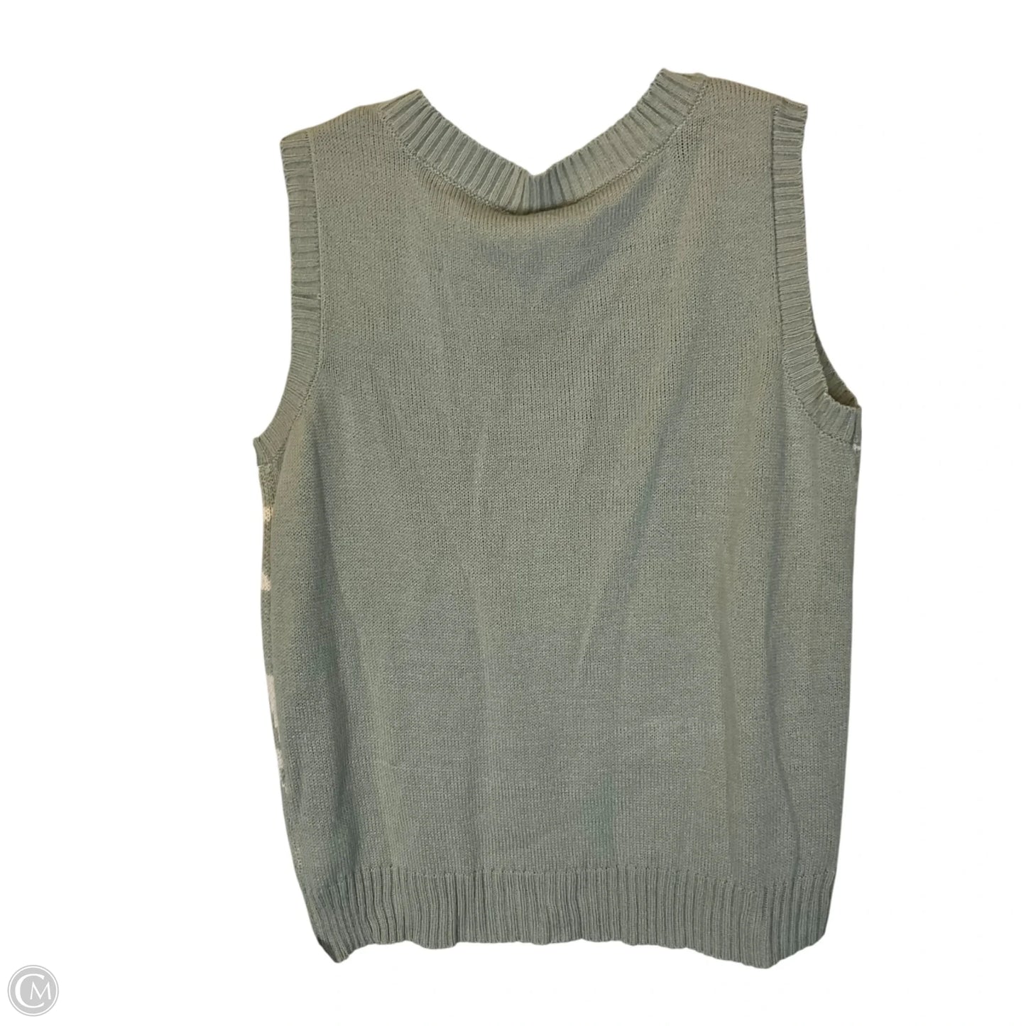 Vest Sweater By Belle Du Jour In Green, Size: 1x