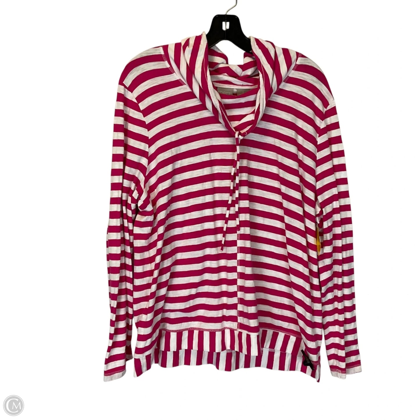 Top Long Sleeve By Chicos In Pink, Size: Xxl