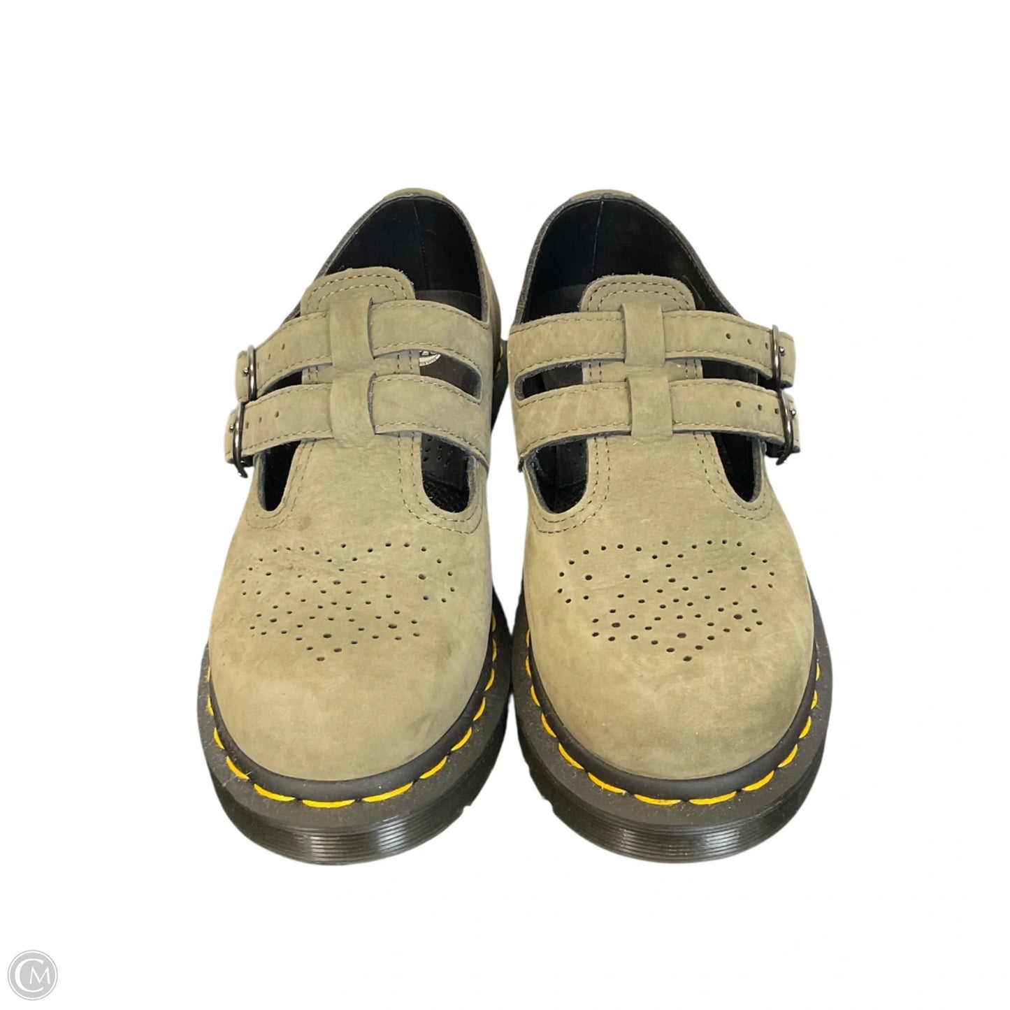 Shoes Flats By Dr Martens In Green, Size: 7