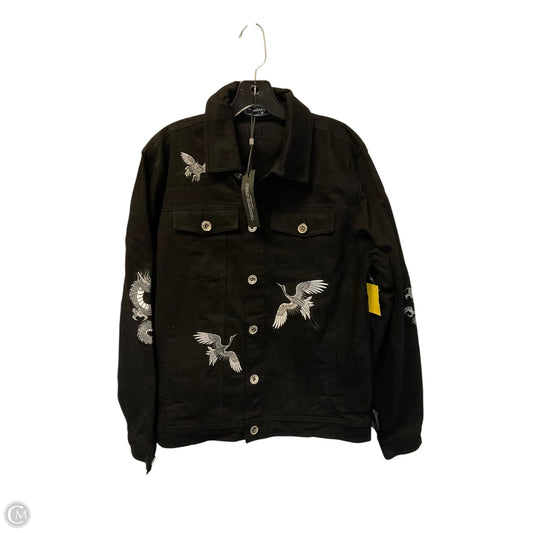 Jacket Denim By Cma In Black Denim, Size: M