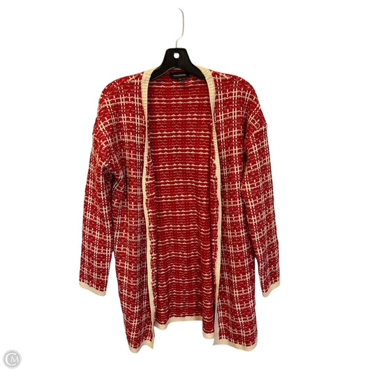 Sweater Cardigan By Calligraphie In Red, Size: M