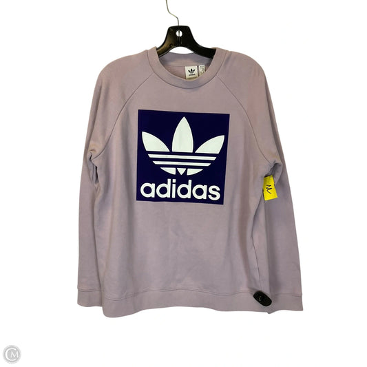 Sweatshirt Crewneck By Adidas In Purple, Size: Xl