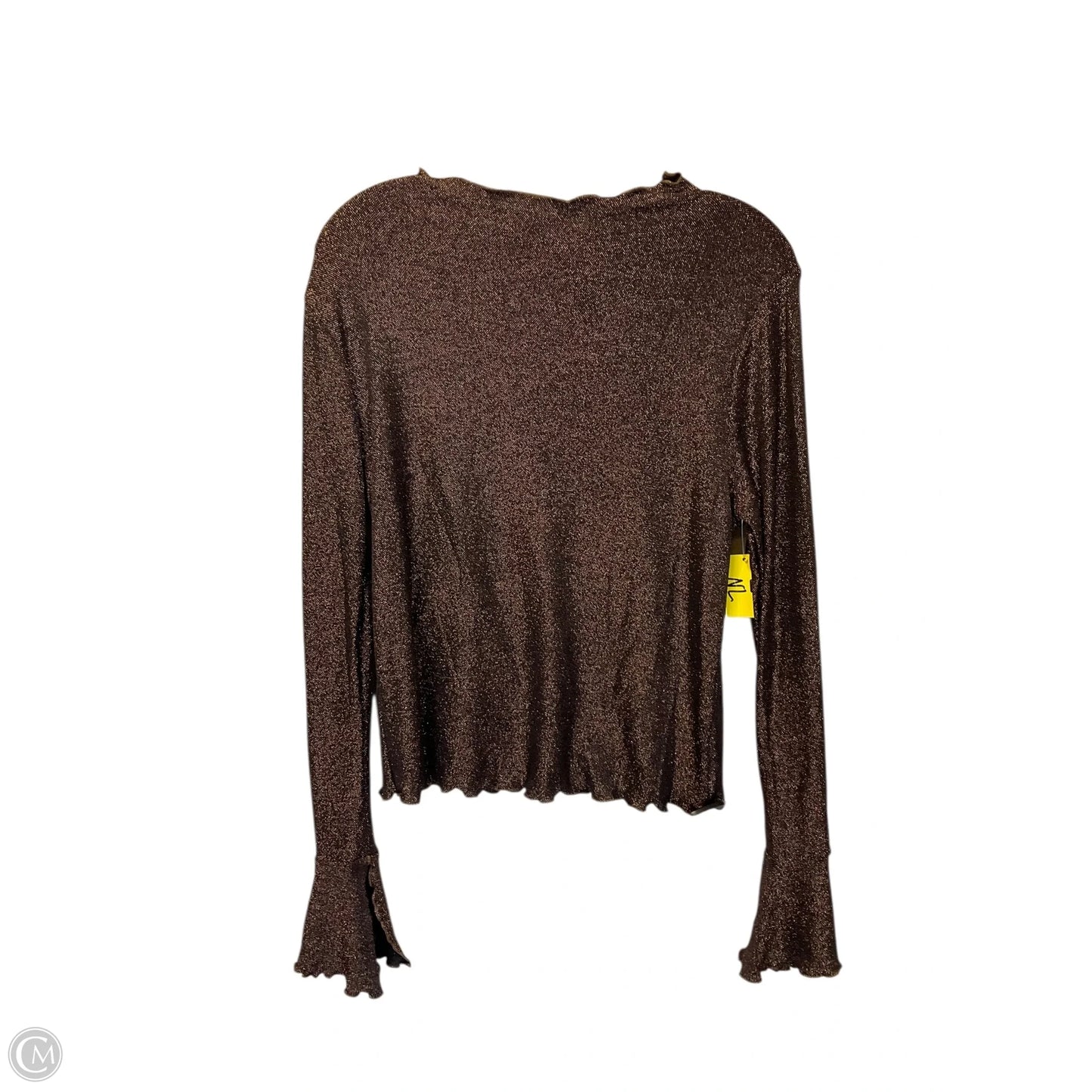 Top Long Sleeve By Jessica Simpson In Brown, Size: M