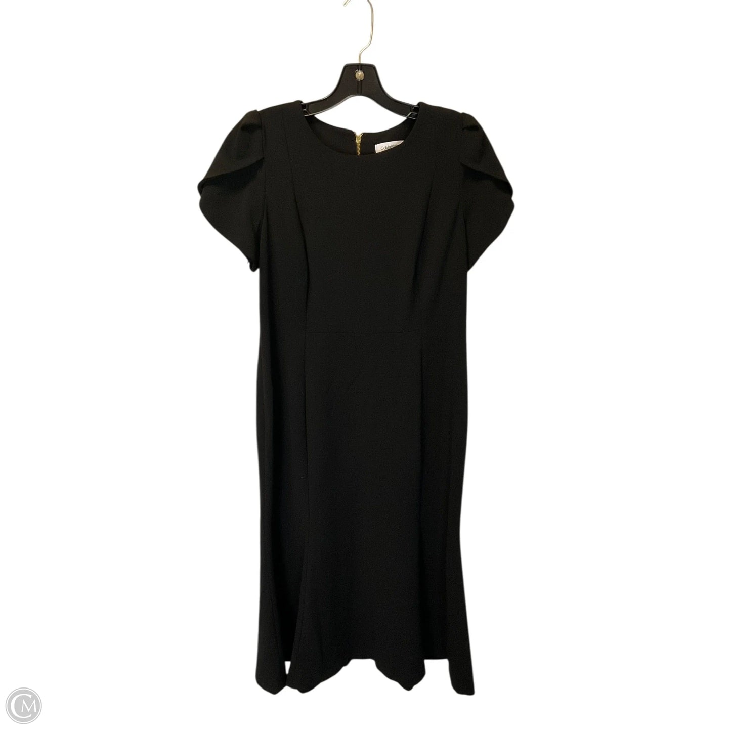 Dress Casual Midi By Calvin Klein In Black, Size: L