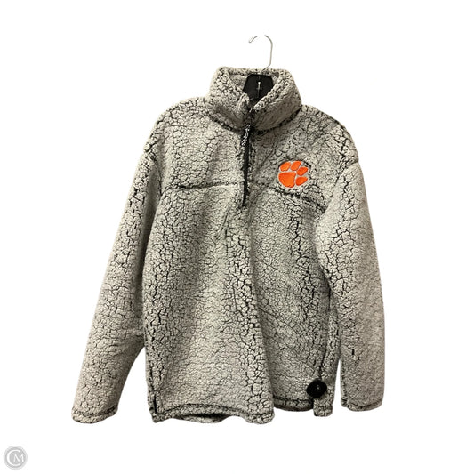 Jacket Fleece By Clothes Mentor In Grey, Size: M