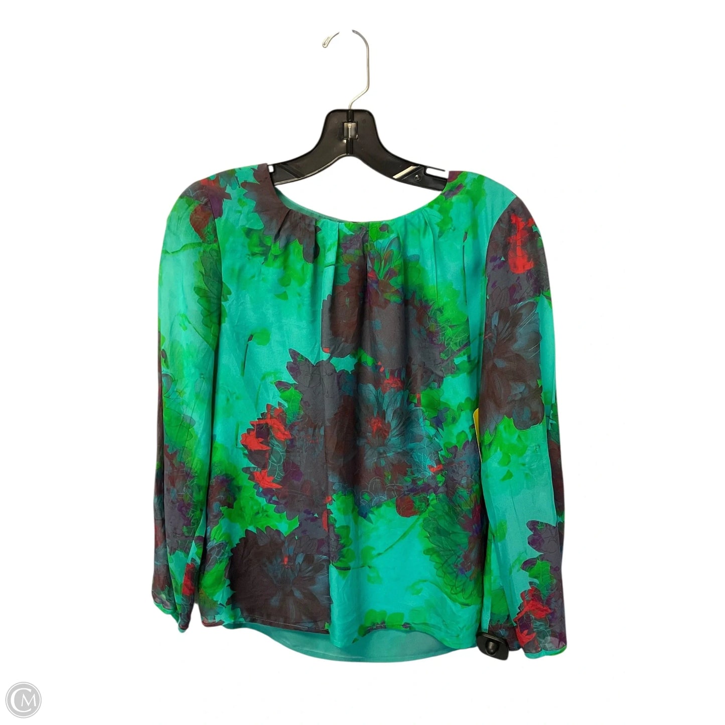 Top Long Sleeve By J. Crew In Green, Size: S