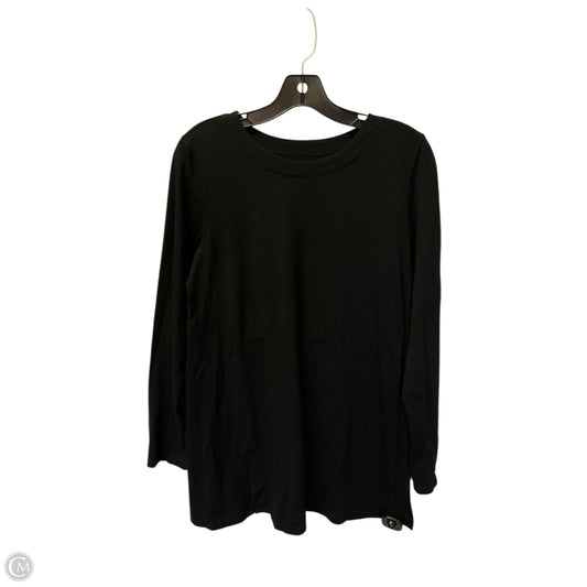 Top Long Sleeve Basic By J. Jill In Black, Size: S