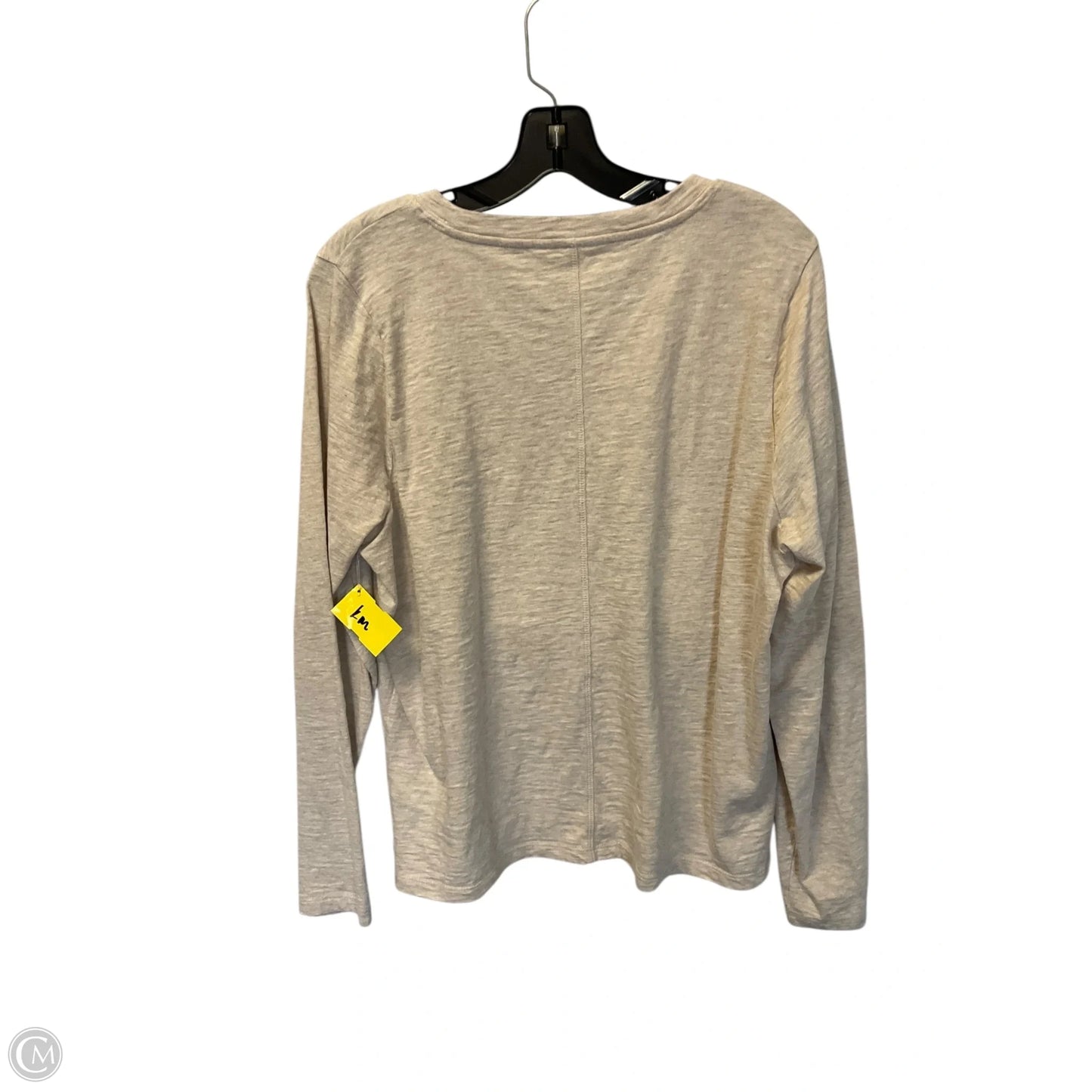 Top Long Sleeve Basic By J. Crew In Tan, Size: Xl