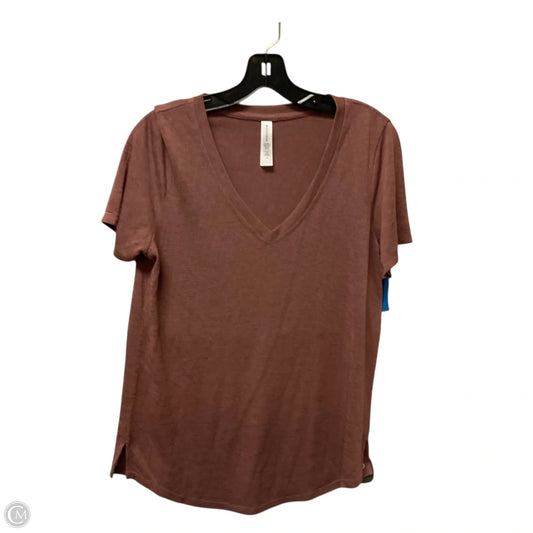 Athletic Top Short Sleeve By Athleta In Red, Size: M