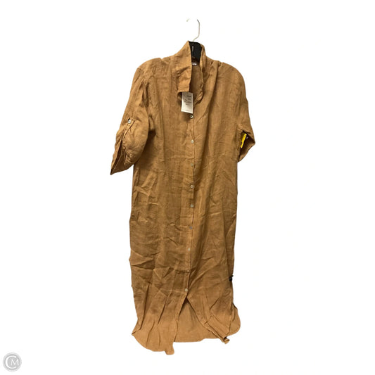 Dress Casual Midi By Cmb In Tan, Size: M