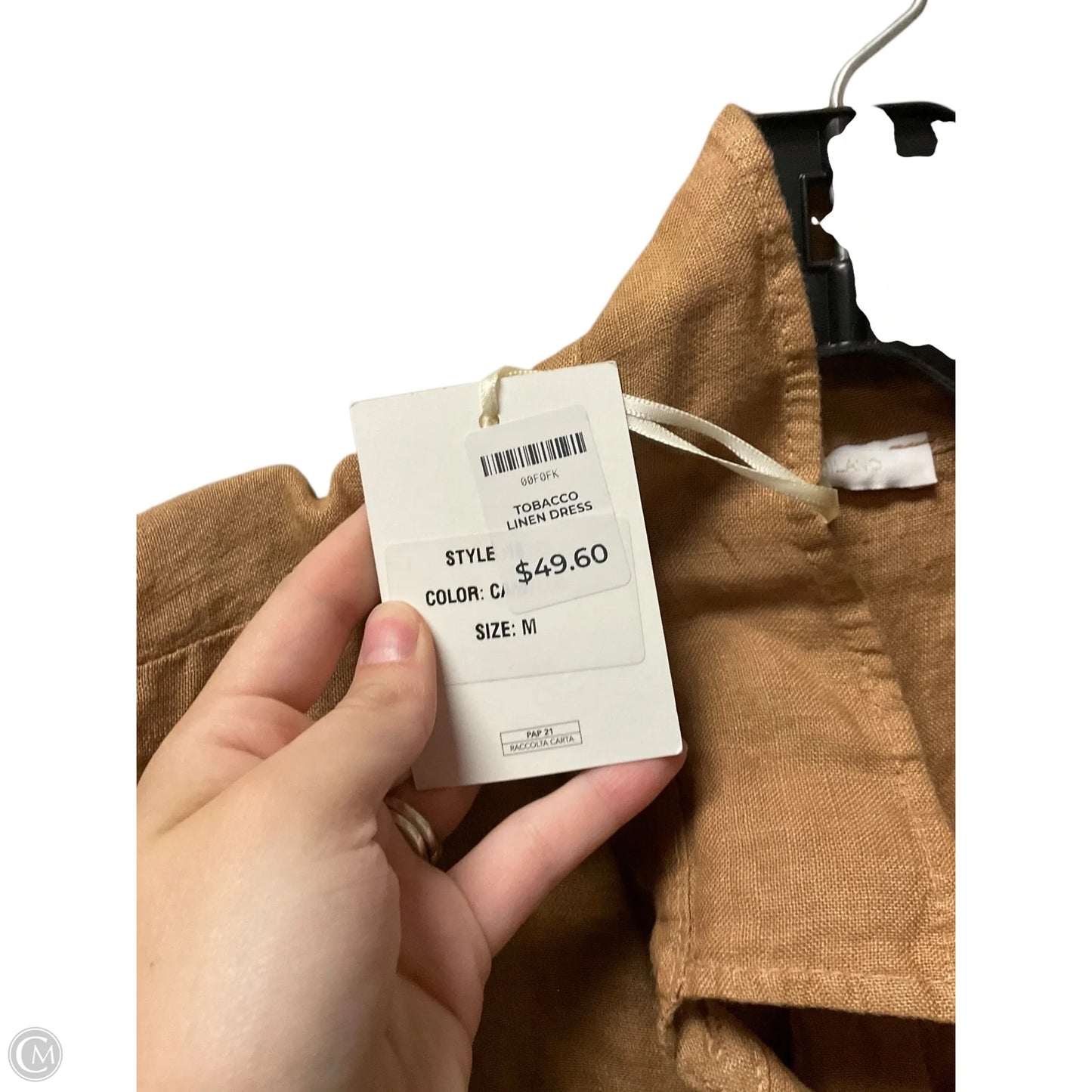 Dress Casual Midi By Cmb In Tan, Size: M