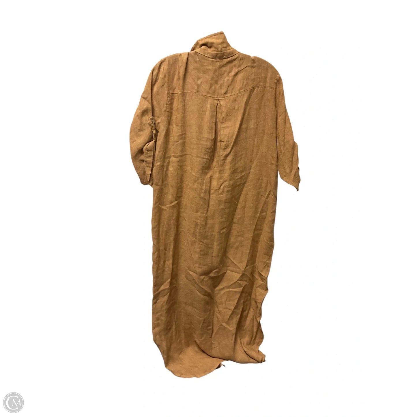 Dress Casual Midi By Cmb In Tan, Size: M