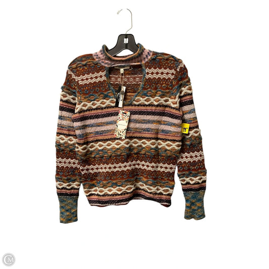 Top Long Sleeve By Gimmicks In Multi-colored, Size: M