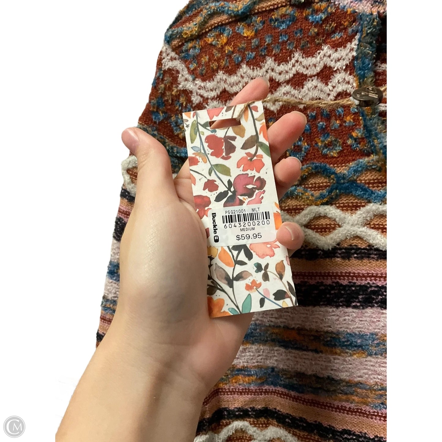 Top Long Sleeve By Gimmicks In Multi-colored, Size: M