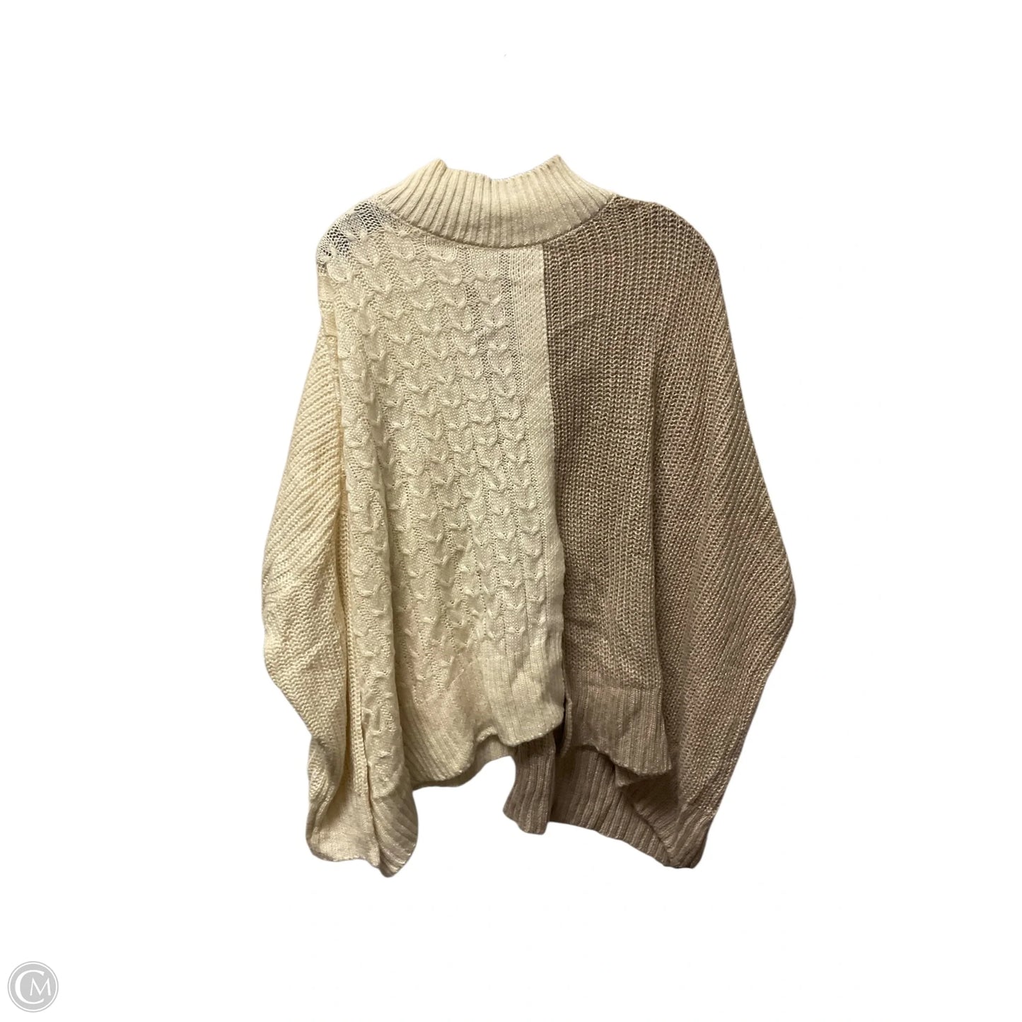 Sweater By Vigoss In Cream & Tan, Size: S