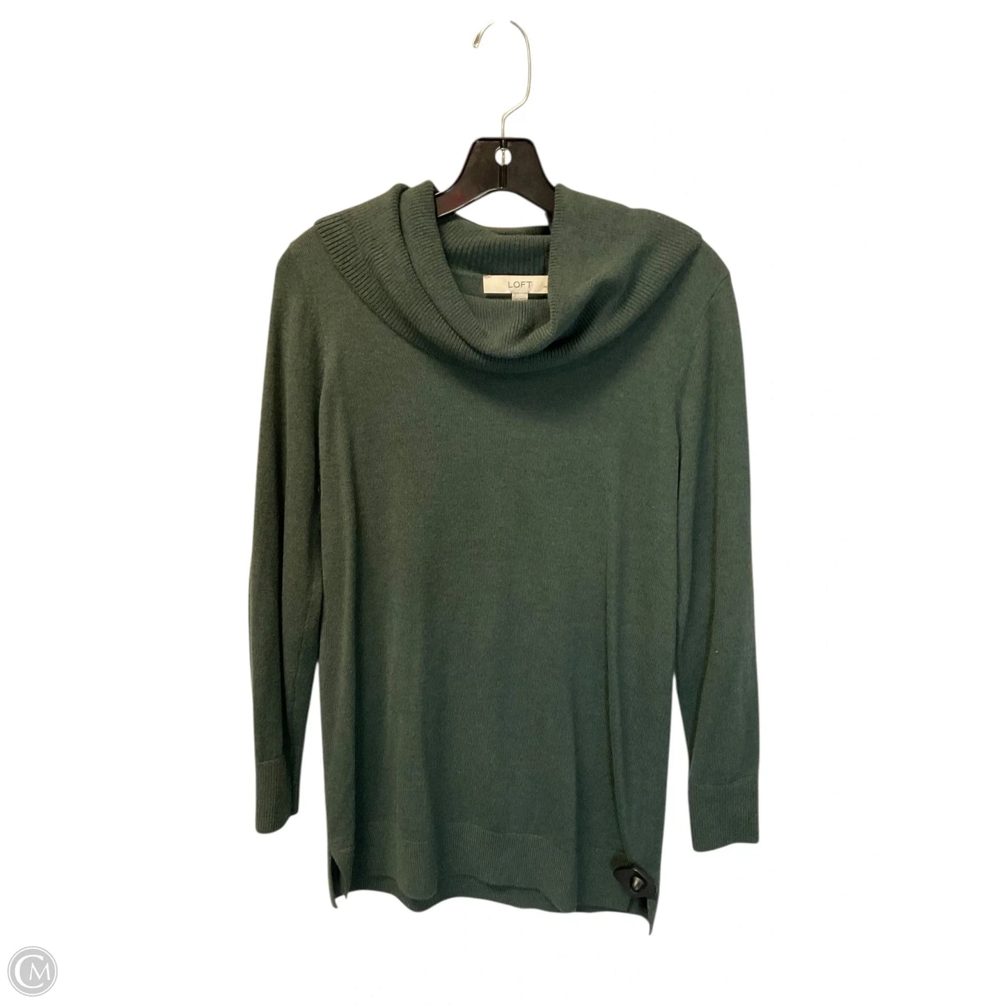 Top Long Sleeve By Loft In Green, Size: S