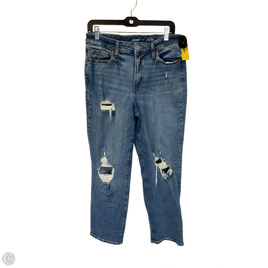 Jeans Straight By Old Navy In Blue Denim, Size: 10