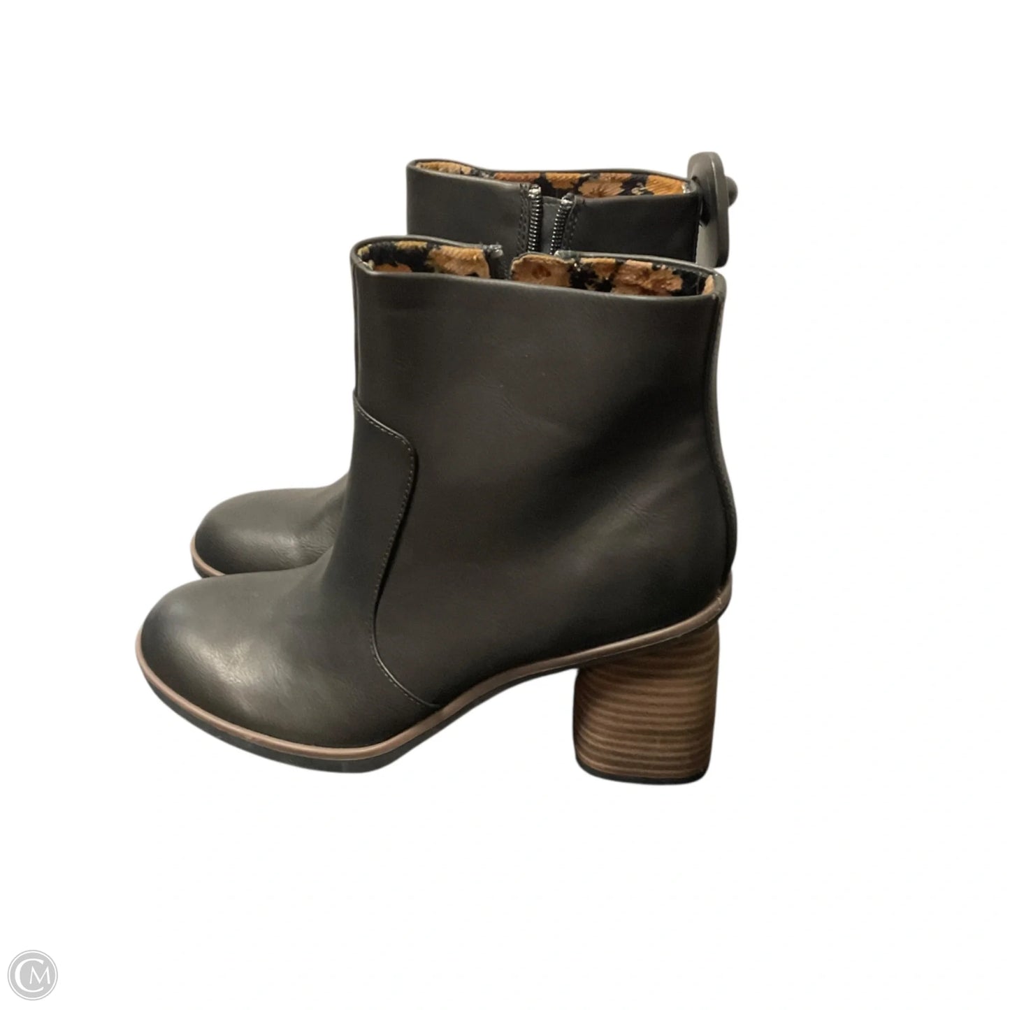 Boots Ankle Heels By Korks In Black, Size: 8.5