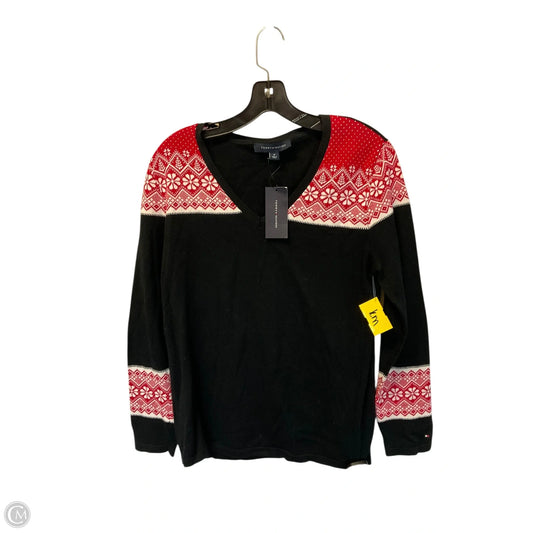 Top Long Sleeve By Tommy Hilfiger In Black, Size: M