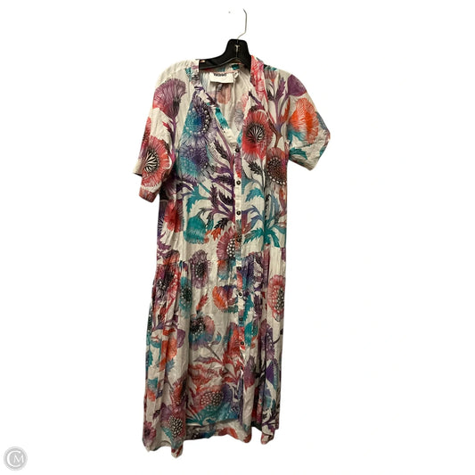 Dress Casual Maxi By Anthropologie In Purple & White, Size: S