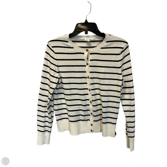 Cardigan By Gap In Striped Pattern, Size: M