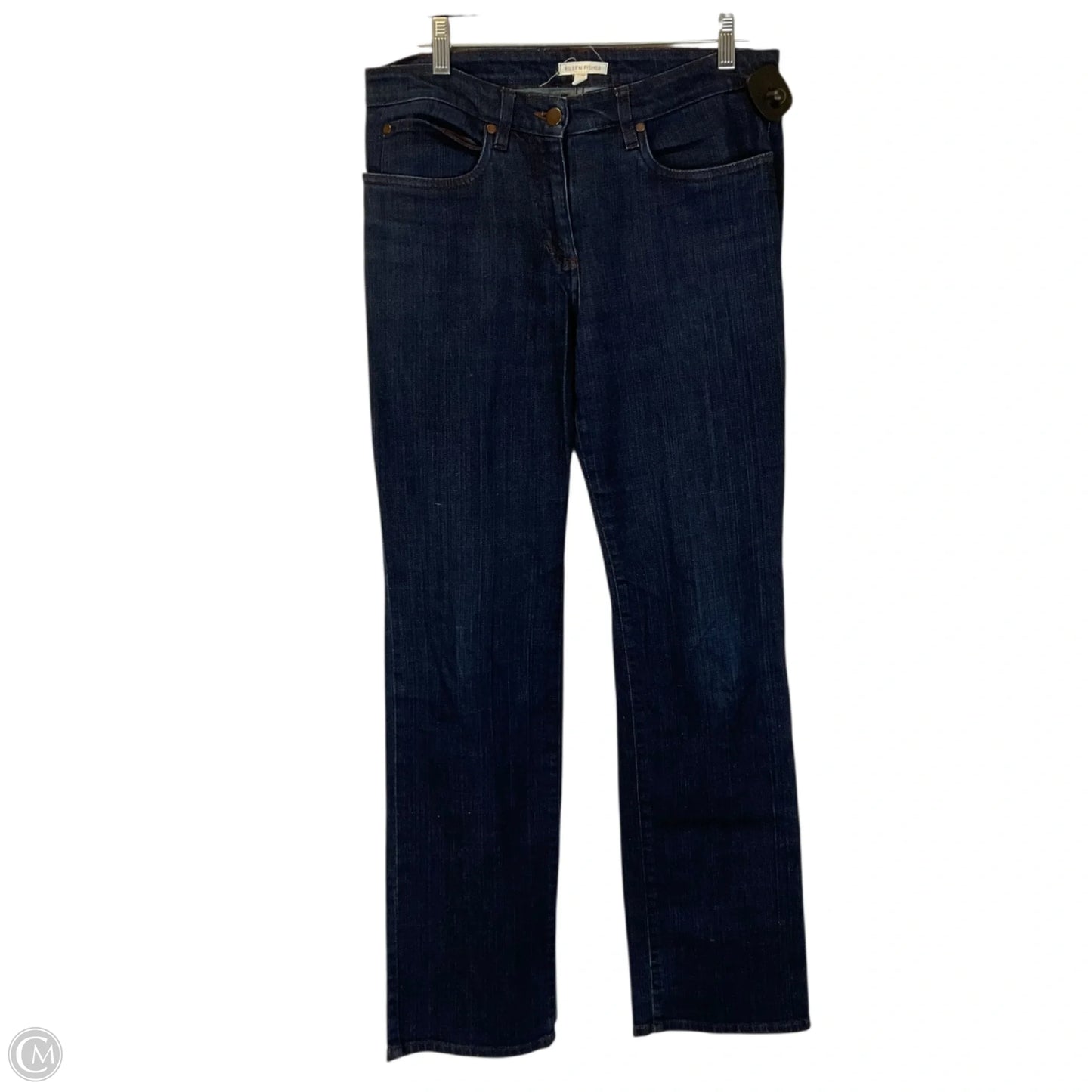 Jeans Straight By Eileen Fisher In Blue Denim, Size: 6