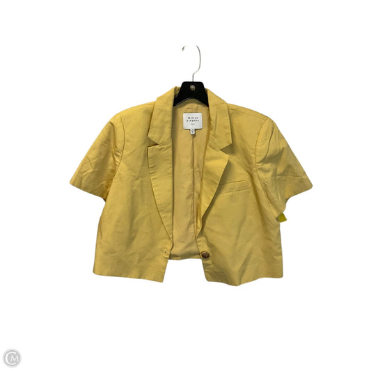 Blazer By Maison Damelie In Yellow, Size: L