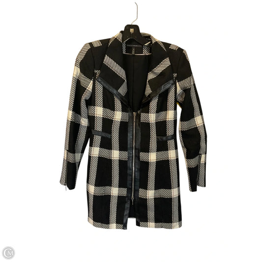 Jacket Fleece By White House Black Market In Plaid Pattern, Size: Xs
