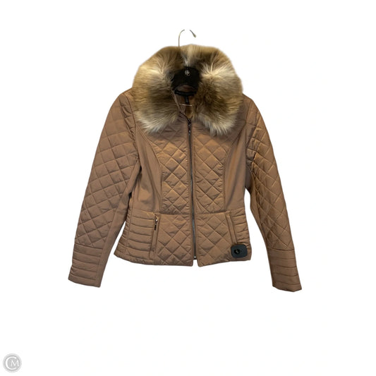 Jacket Puffer & Quilted By White House Black Market In Tan, Size: Xs