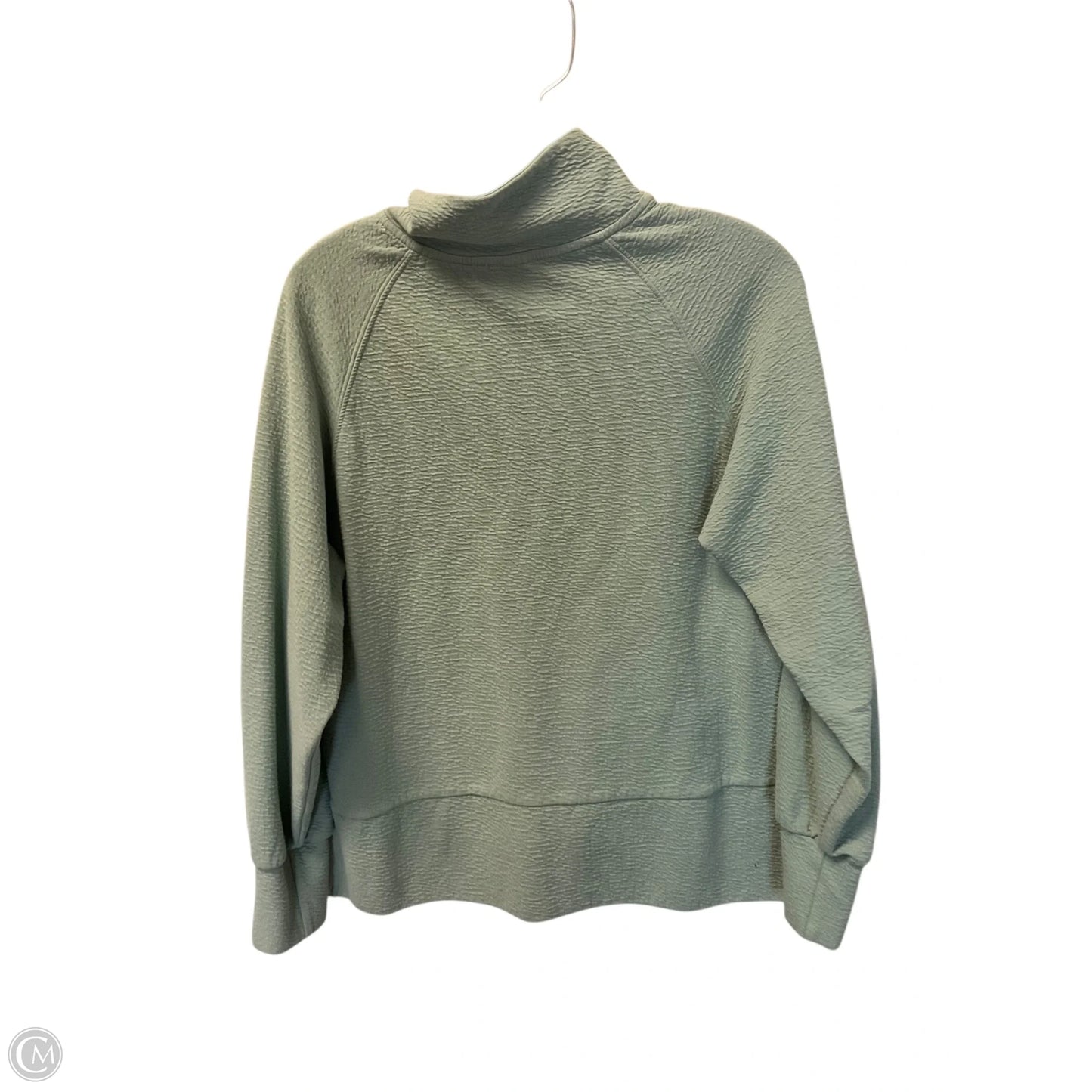 Sweatshirt Collar By Balance Collection In Teal, Size: Xs