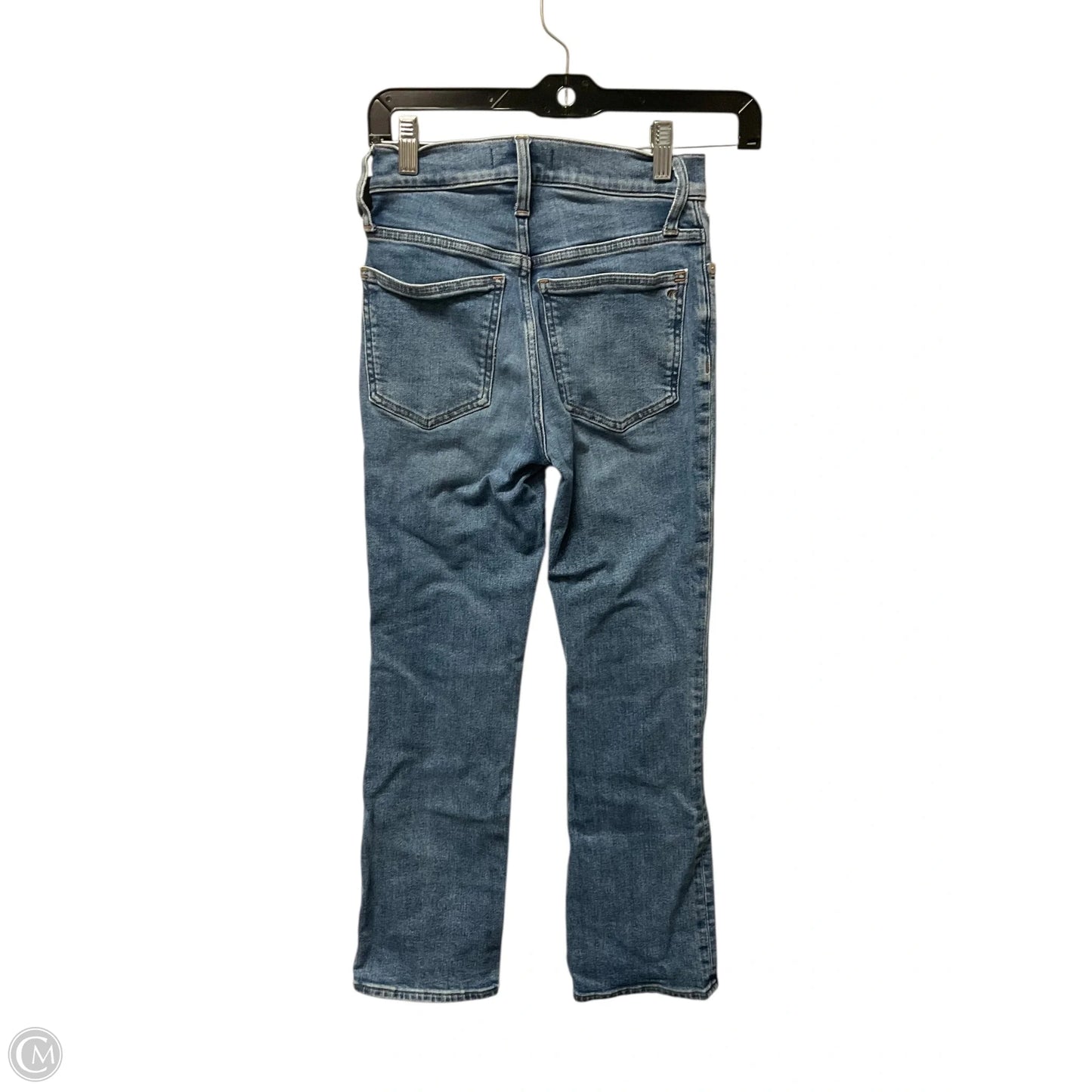 Jeans Boot Cut By Madewell In Blue Denim, Size: 0