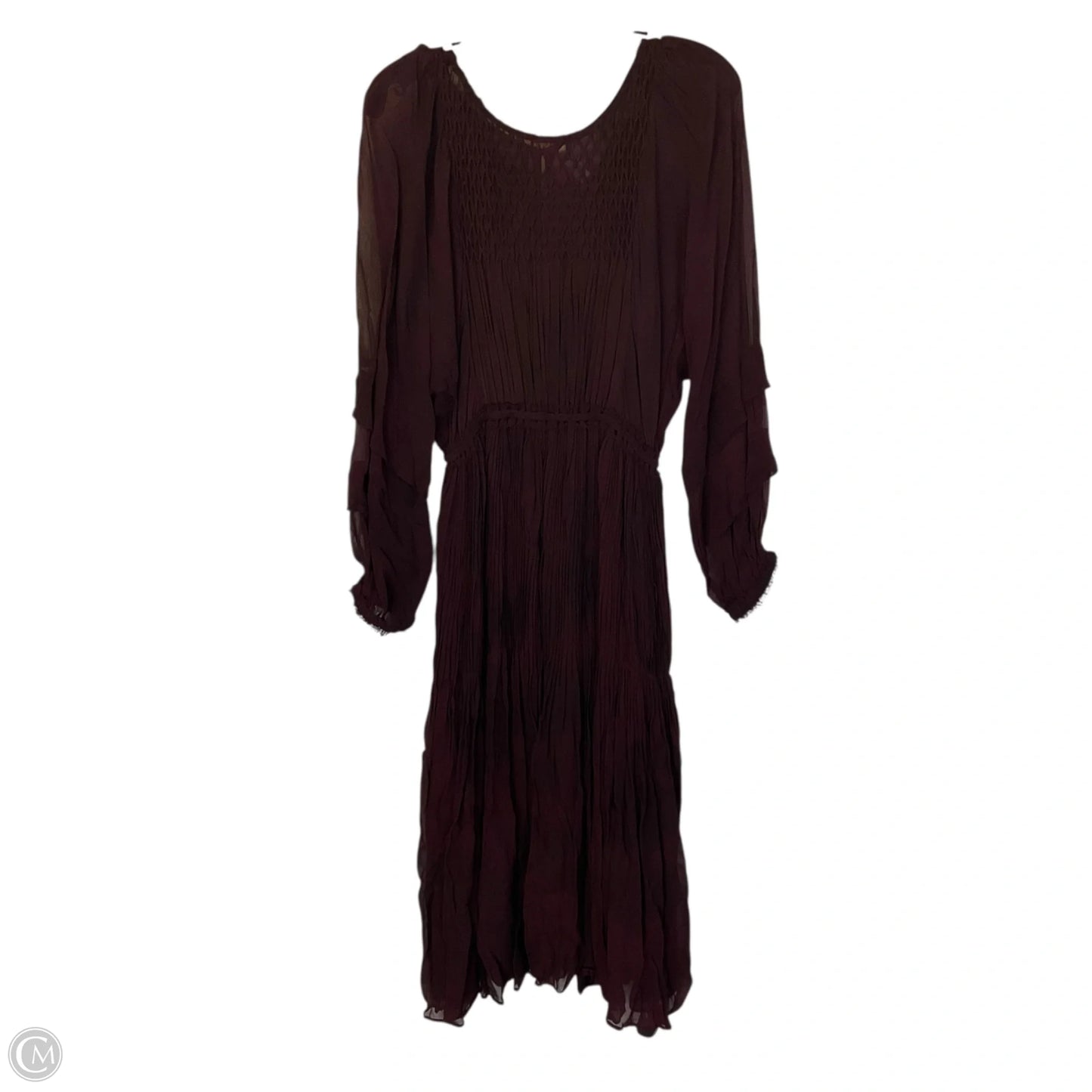 Dress Casual Midi By Loveshackfancy In Purple, Size: Xs