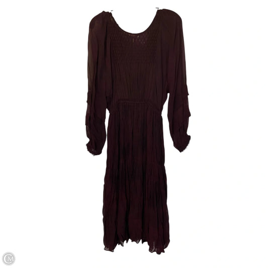 Dress Casual Midi By Loveshackfancy In Purple, Size: Xs