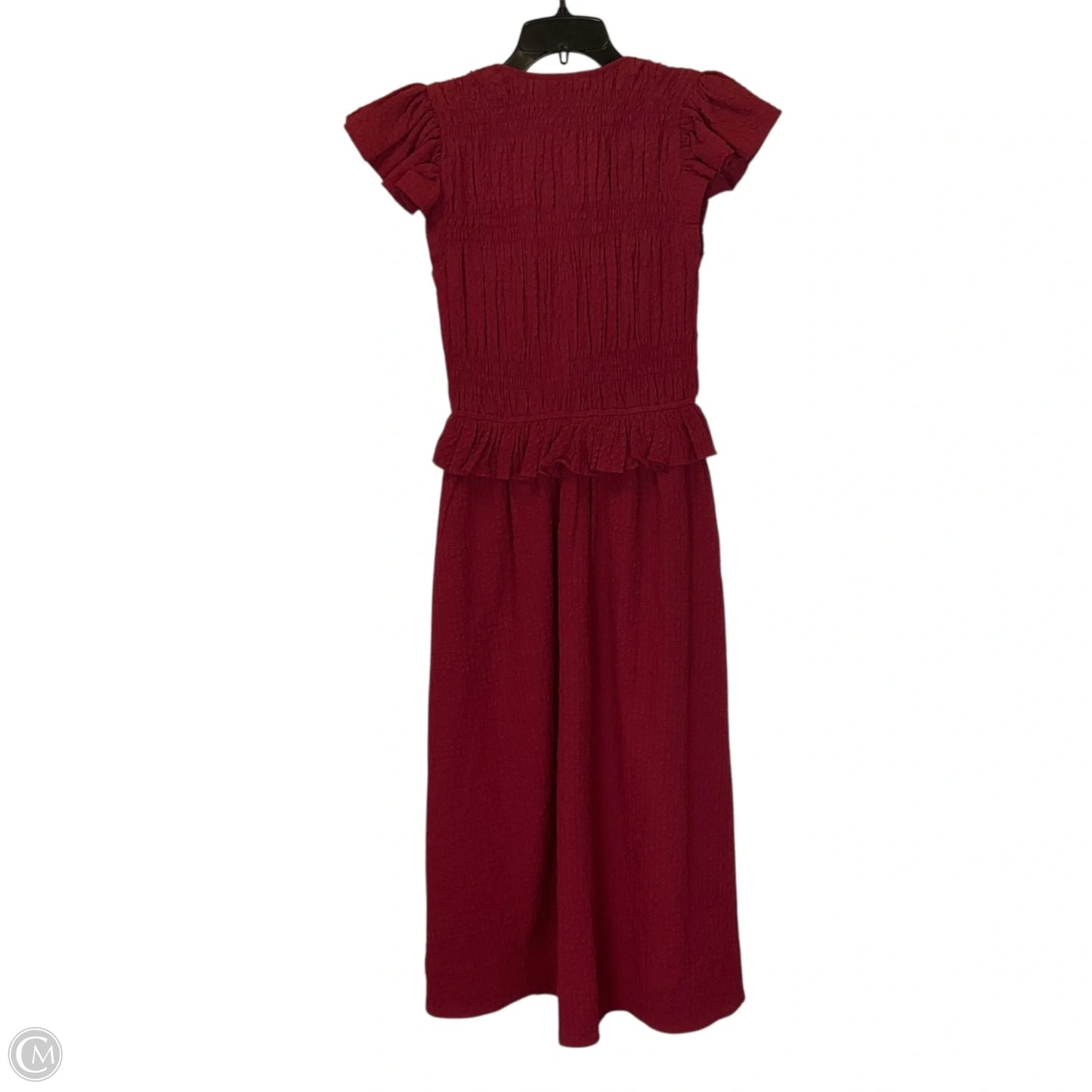 Dress Casual Midi By Cma In Red, Size: Xxs