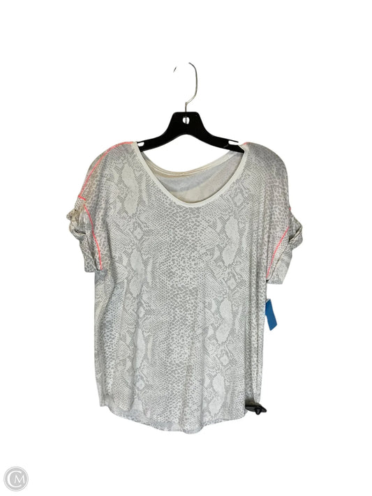 Athletic Top Short Sleeve By Lululemon In Grey