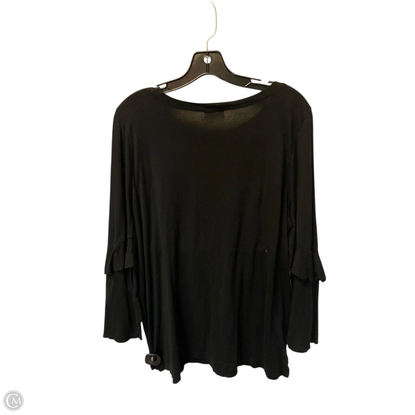 Top Long Sleeve By T.la In Black, Size: L