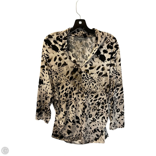 Top Long Sleeve By Vince Camuto In Tan, Size: Xl