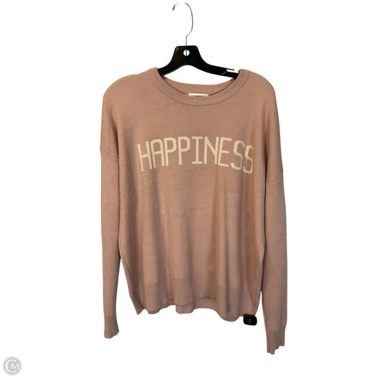 Sweatshirt Crewneck By Clothes Mentor In Pink, Size: L