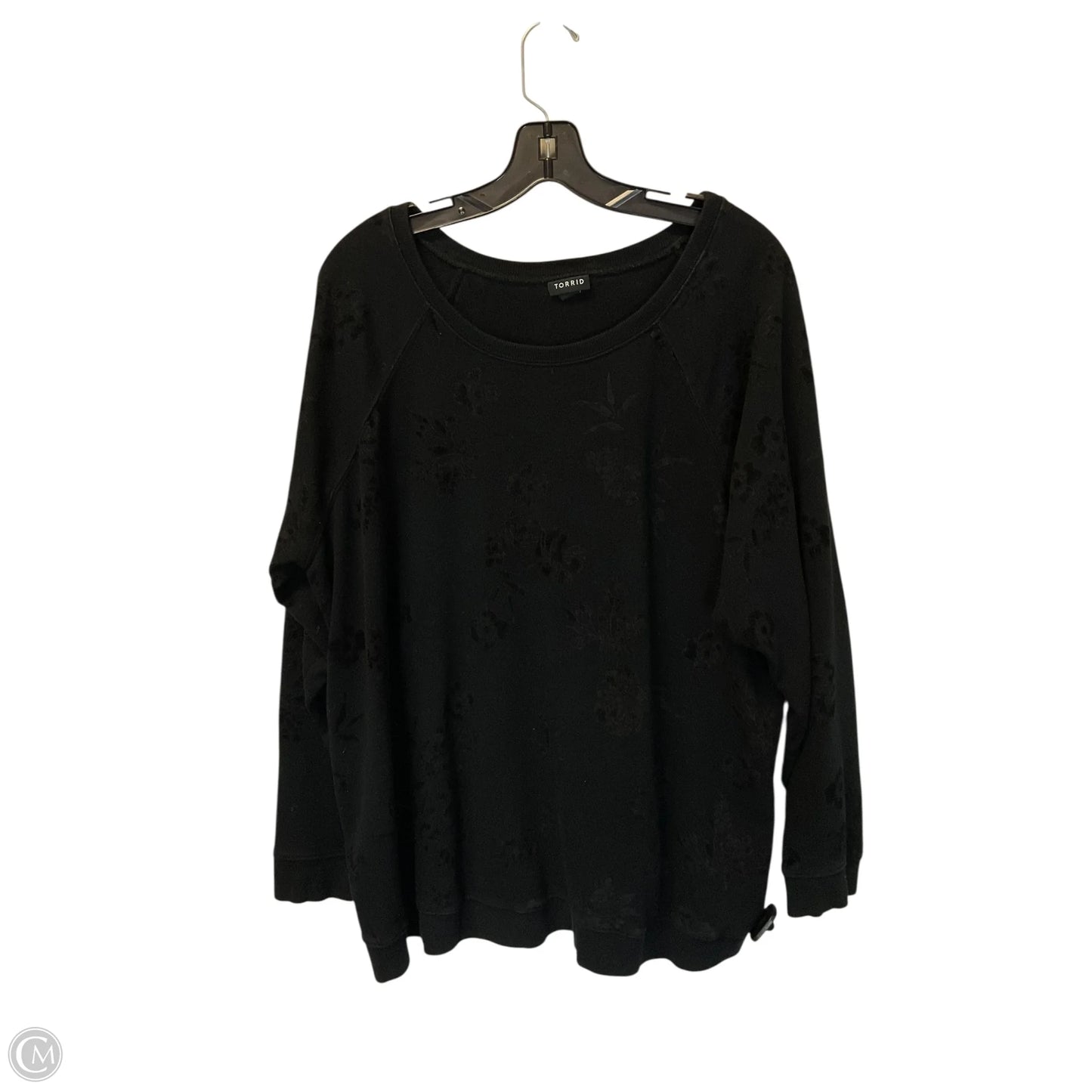 Sweatshirt Crewneck By Torrid In Black, Size: 2x