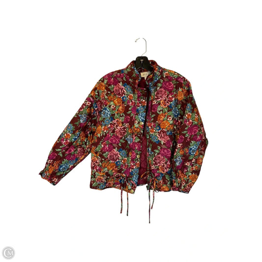 Jacket Puffer & Quilted By Clothes Mentor In Floral Print, Size: M